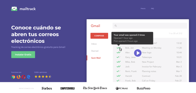 mailtrack double check sobre gmail