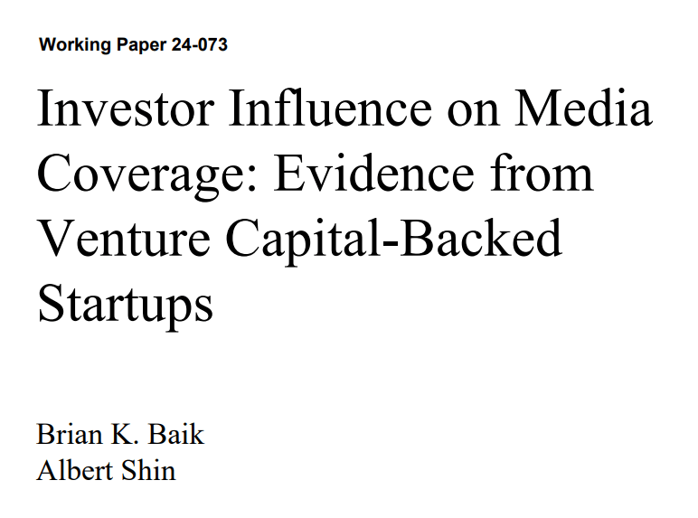 La inversión por un fondo de capital riesgo incrementa la cobertura mediática de las empresas invertidas